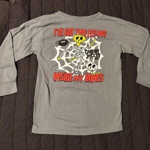 Cardin McCoy Comfort Colors Youth Skeleton I've Got A Feeling Long‎ Sleeve Tee